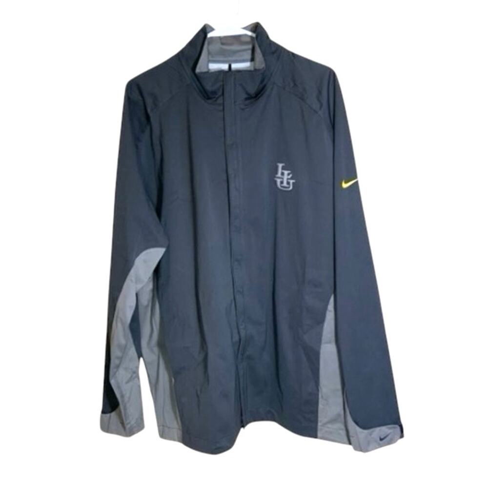 Men's Nike Golf Storm Fit Full Zip Softshell Windbreaker Jacket Grey Size L